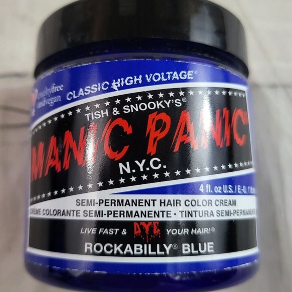 Tish & Snooky's Manic Panic Dye For Peace Rockabilly Blue NEW SEALED Exp 2024 - Picture 1 of 3